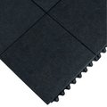 Tennesee Mat Co Wearwell 24/Seven GR Anti Fatigue Solid Mat 5/8in Thick 3' x 3' Black 570.58x3x3GRBK